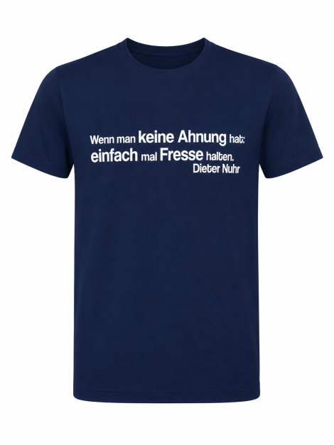 Shirt Fresse halten blau